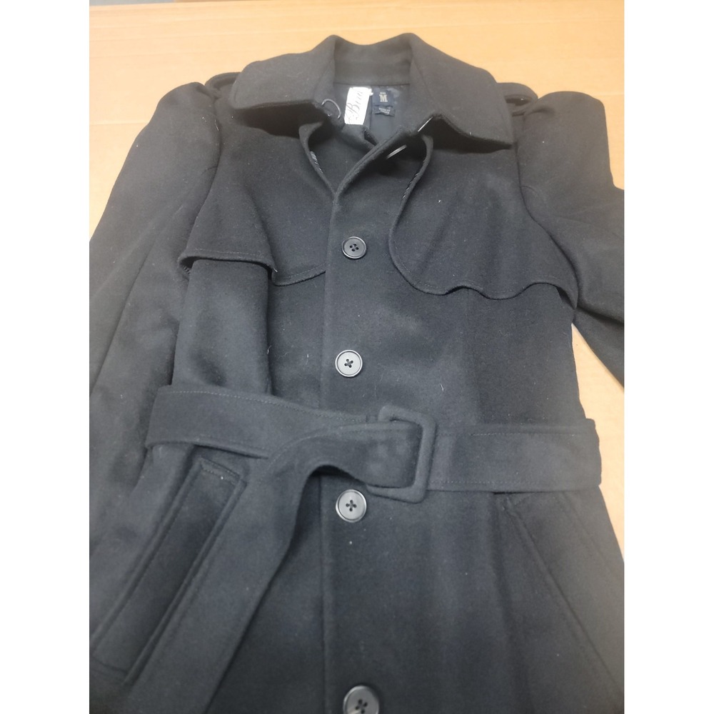 Juicy Couture Wool Cashmere Blend Size Medium Women's Black Coat Nice!